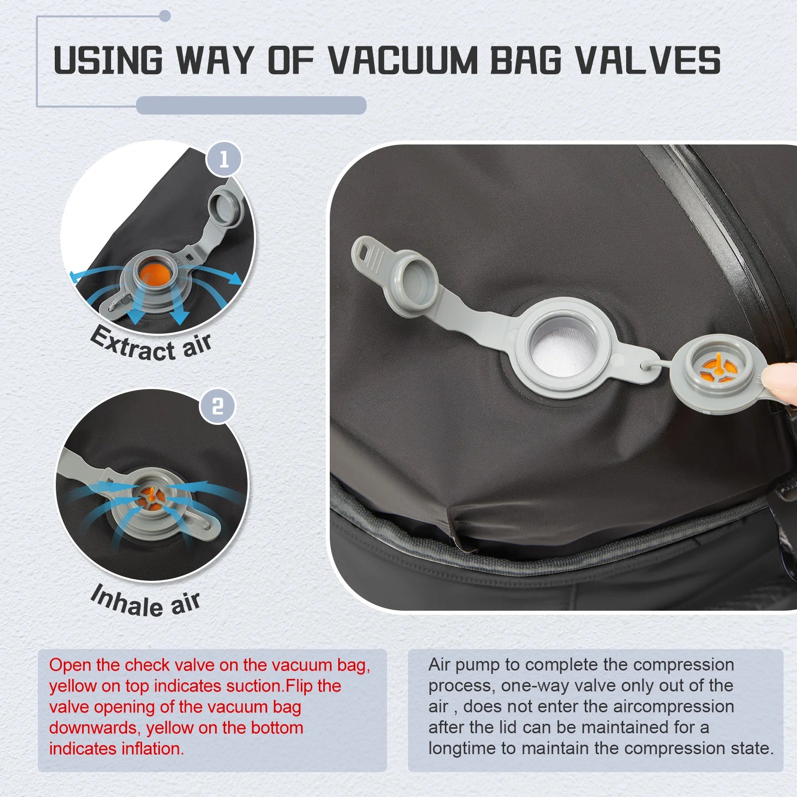 Vacuum Backpack Travel Bag