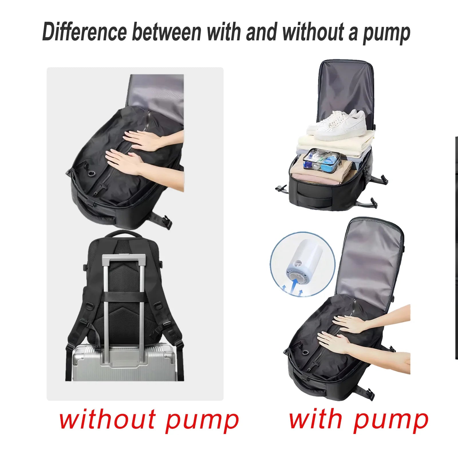 Vacuum Backpack Travel Bag
