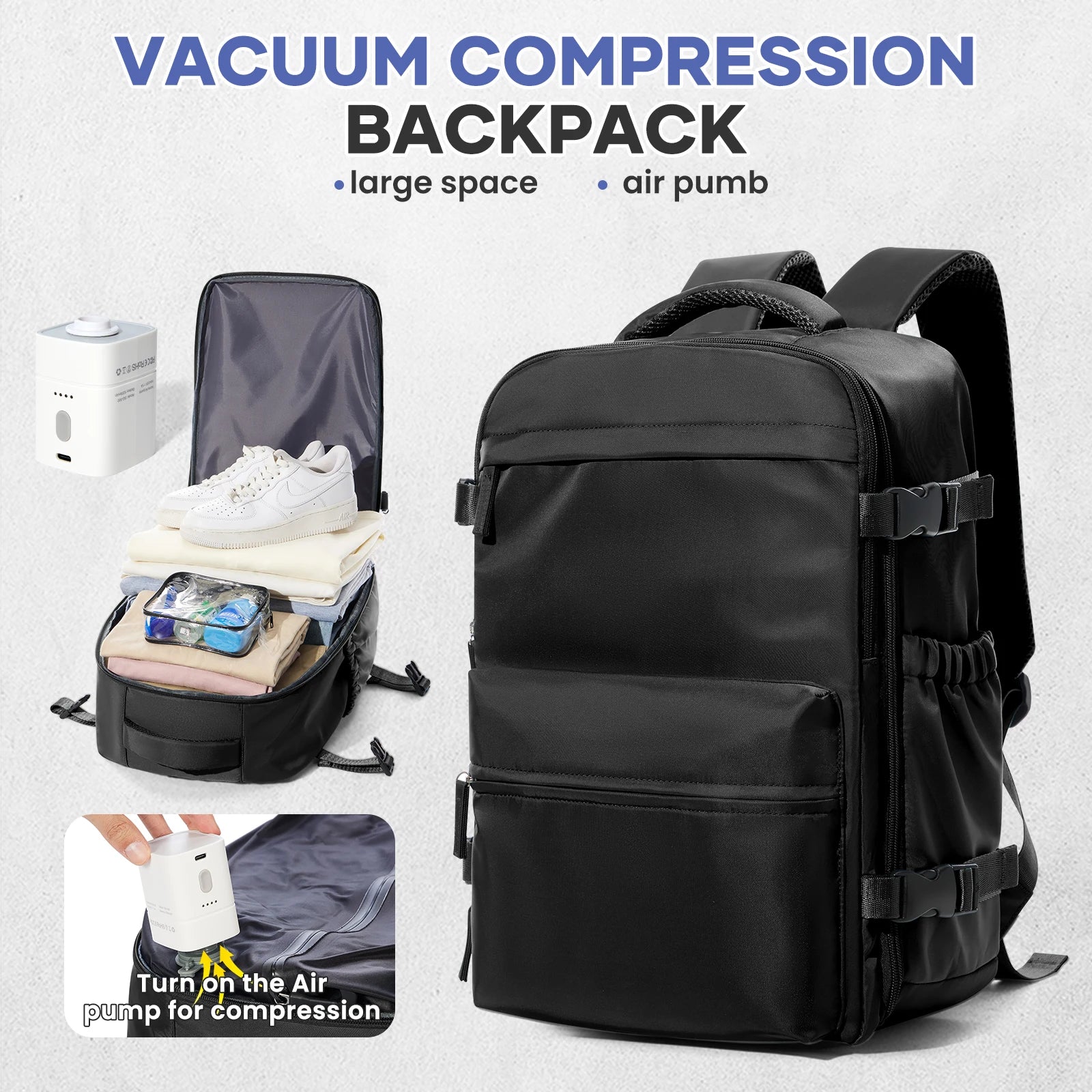 Vacuum Backpack Travel Bag